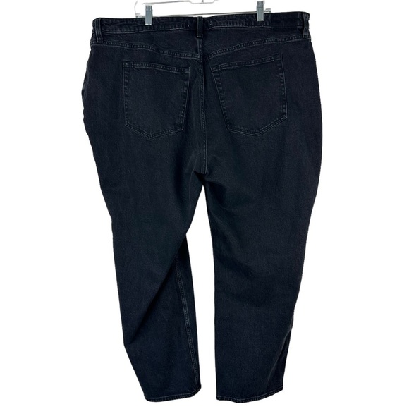 NWT Abercrombie and Fitch Black High Rise Button Fly Dad Jeans Plus Size 22 24 - Picture 5 of 14